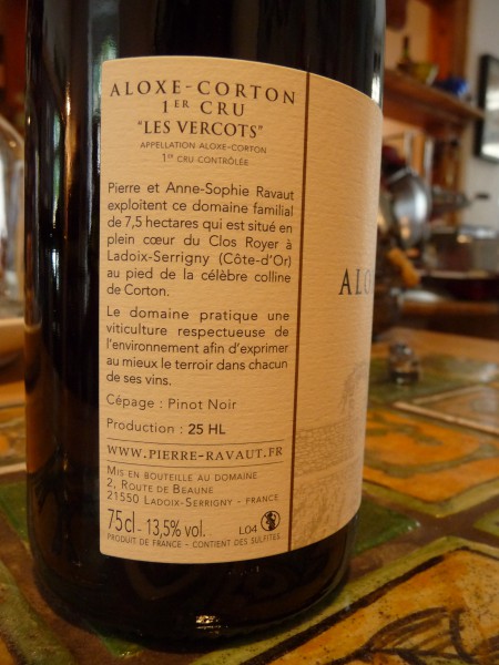 Aloxe-Corton 1er Cru "Les Vercots" 2022